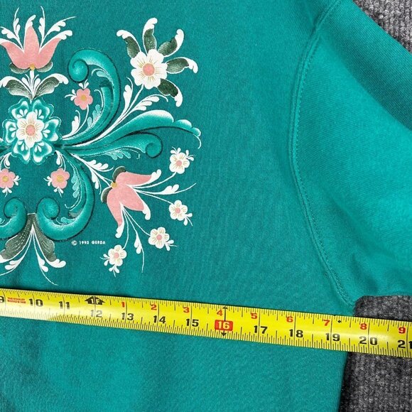 Vintage 1992 Gerda Hanes Activewear Women's Graphic Sweatshirt Crew neck Pullove - Picture 8 of 9